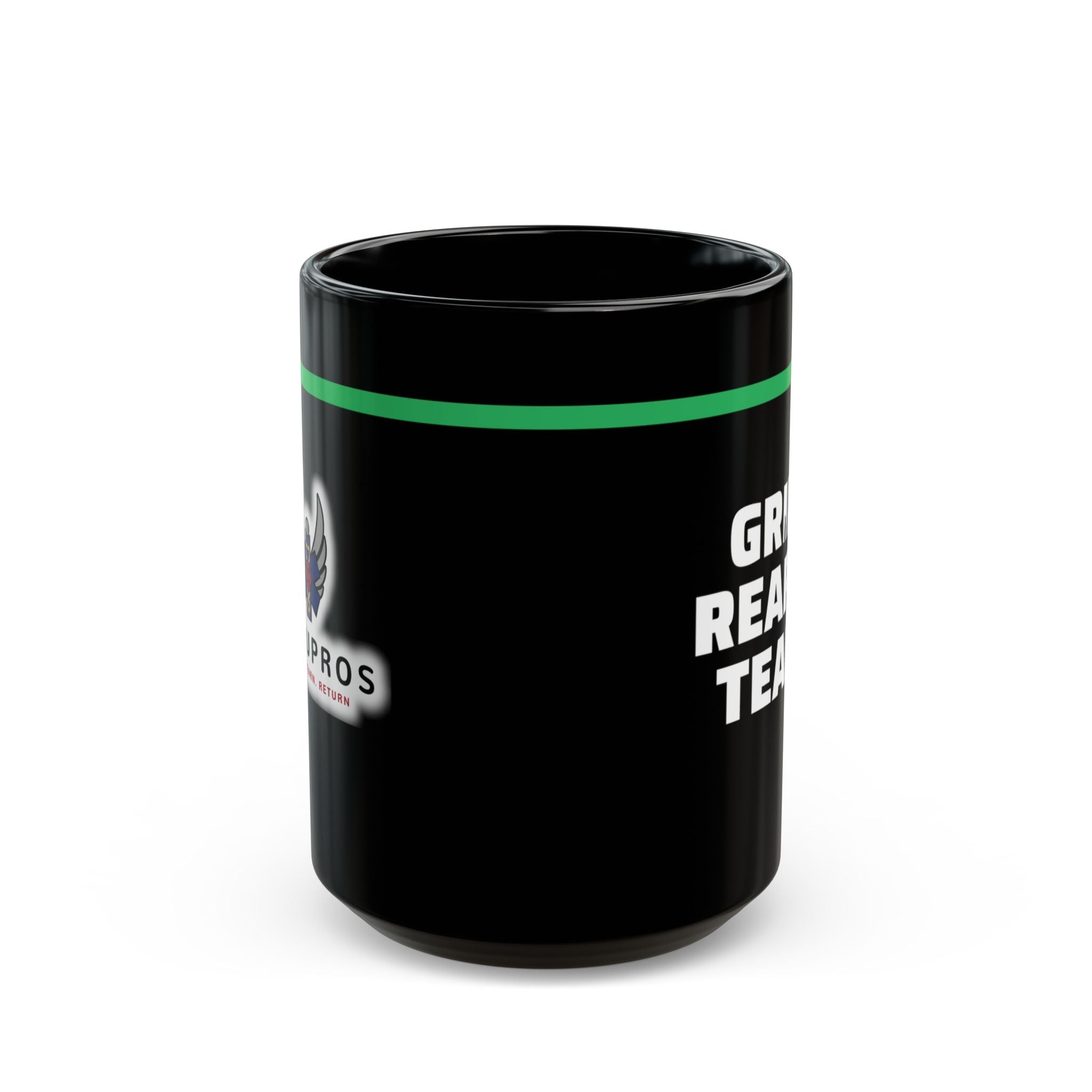 Grim Reaper Tears Black Coffee Mug (15oz)