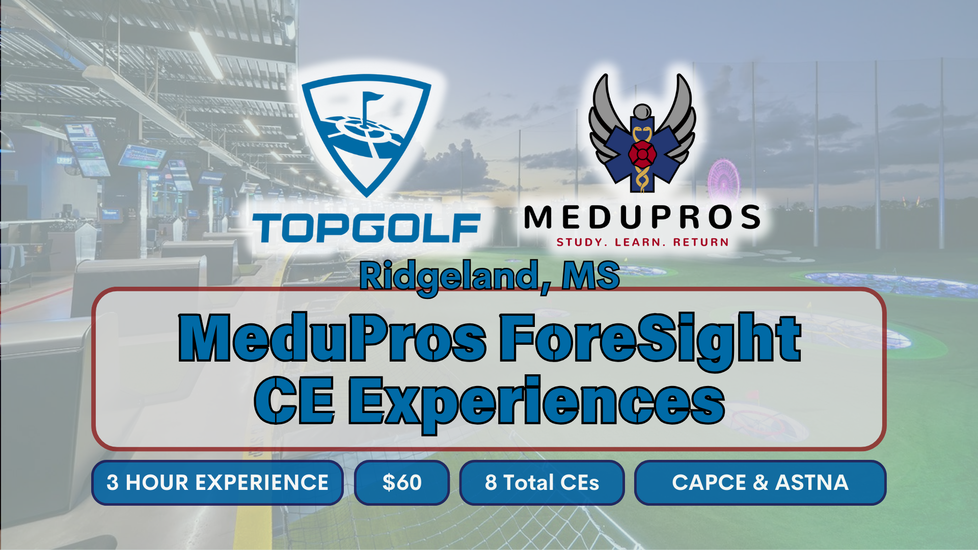 ForeSight Golf CE: Ridgeland, MS (JULY 26)