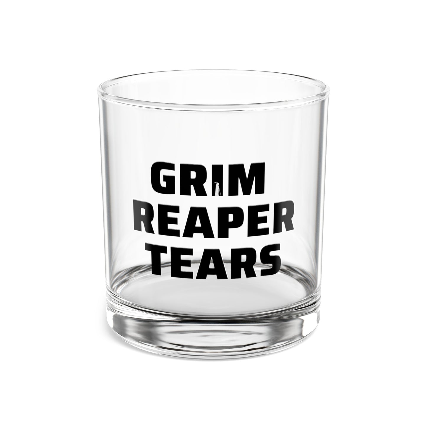 Grim Reaper Tears Rocks Glass