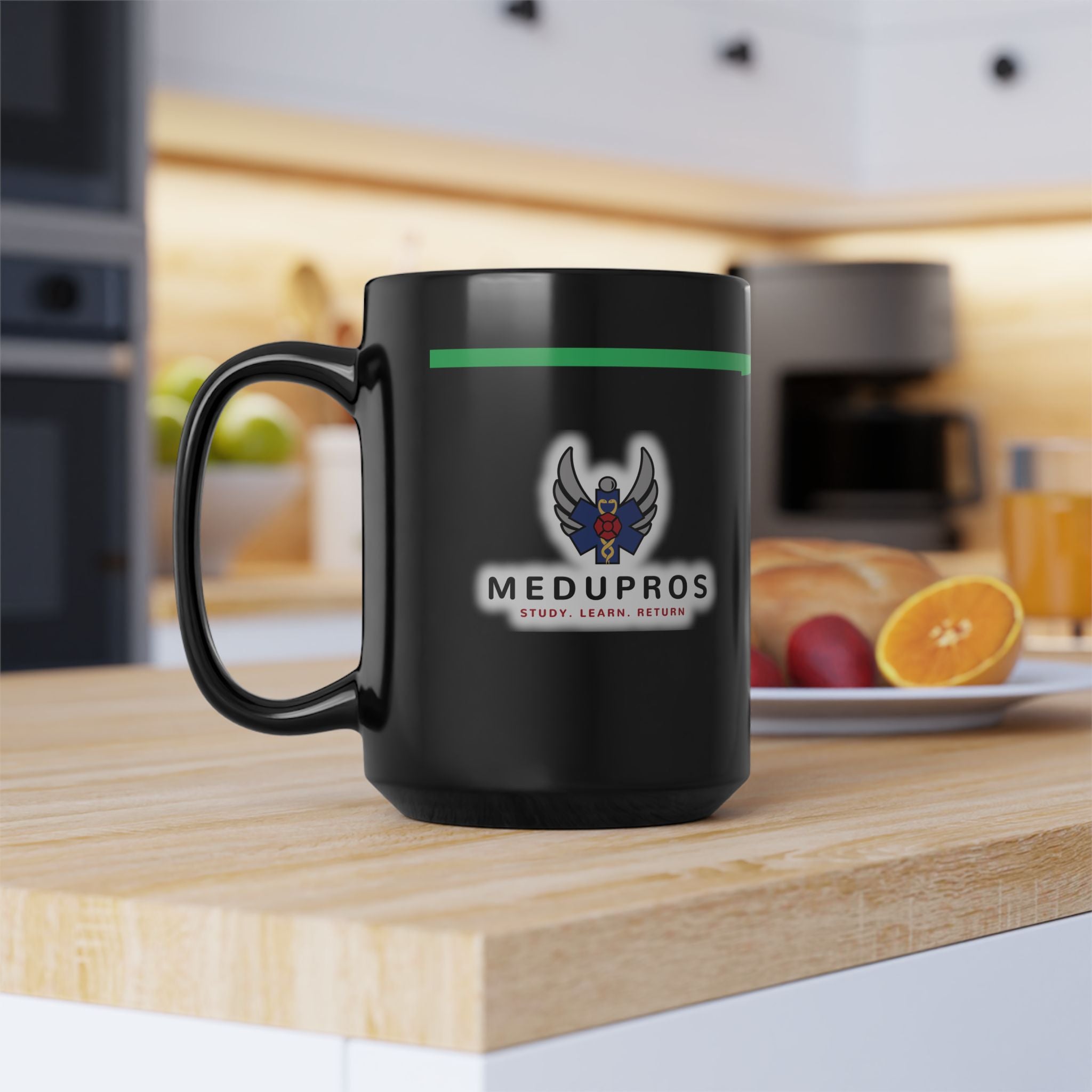 Grim Reaper Tears Black Coffee Mug (15oz)